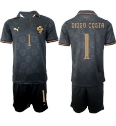 Portugal 2026 FIFA World Cup Soccer Jersey Black #1 DIOGO COSTA