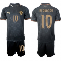 Portugal 2026 FIFA World Cup Soccer Jersey Black #10 BERNARDO