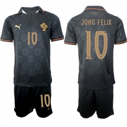 Portugal 2026 FIFA World Cup Soccer Jersey Black #10 JOAO FELIX