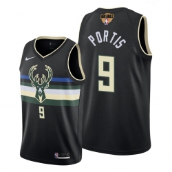 bucks bobby portis statement edition black 2021 nba finals jersey