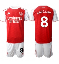 Men Arsenal 2026 Soccer Jerseys Red White #8 ODEGAARD