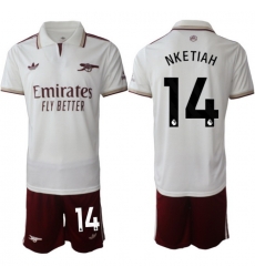 Men Arsenal 2026 Soccer Jerseys White #14 NKETIAH