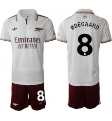 Men Arsenal 2026 Soccer Jerseys White #8 ODEGAARD