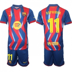 Men FC Barcelona 2026 Soccer Jerseys RedBlue #11 RAPHINHA (2)