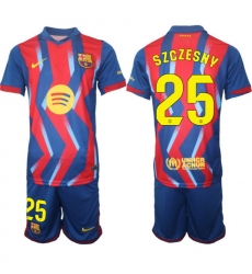 Men FC Barcelona 2026 Soccer Jerseys RedBlue #25 SZCZESNY Men FC Barcelona 2026 Soccer Jerseys RedBlue #25 SZCZESNY
