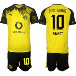 Men Borussia Dortmund 2026 Soccer Jerseys Yellow #10 BRANDT