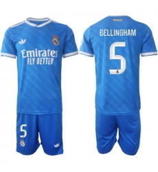 Men Real Madrid 2026 Soccer Jerseys Blue #5 BELLINGHAM Men Real Madrid 2026 Soccer Jerseys Blue #5 BELLINGHAM