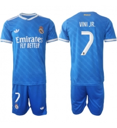 Men Real Madrid 2026 Soccer Jerseys Blue #7 VINI JR. Men Real Madrid 2026 Soccer Jerseys Blue #7 VINI JR.