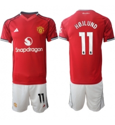 Men Manchester United 2026 Soccer Jerseys Red #11 HOJLUND Men Manchester United 2026 Soccer Jerseys Red #11 HOJLUND