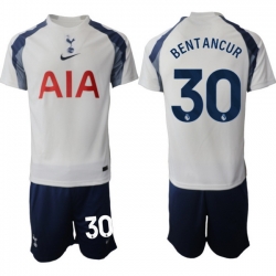 Men Tottenham Hotspur 2026 Soccer Jerseys White #30 BENTANCUR