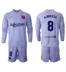 Men Barcelona Long Sleeve Soccer Jerseys 552