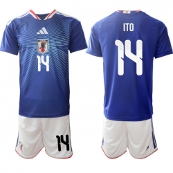 Japan 2026 FIFA World Cup Soccer Jersey Blue #14 ITO
