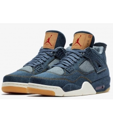 Men Air Jordan 4 Levis Retro Basketball Shoes