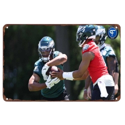 Philadelphia Eagles Aluminum Sign 12x8 Inch Saquon Barkley 001