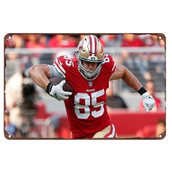 San Francisco 49ers Aluminum Sign George Kittle 004