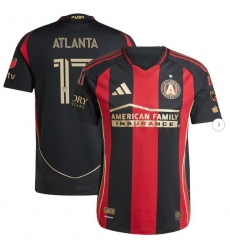Men's Atlanta United FC #17 adidas Black 2025 The Connector Authentic Jersey Men's Atlanta United FC #17 adidas Black 2025 The Connector Authentic Jersey