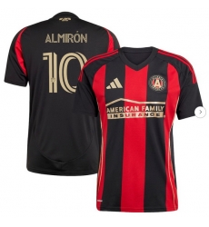 Men's Atlanta United FC Miguel Almiron adidas Black 2025 The Connector Replica Player Jersey Men's Atlanta United FC Miguel Almiron adidas Black 2025 The Connector Replica Player Jersey