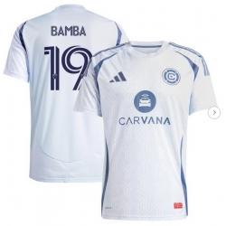 Men's Chicago Fire Jonathan Bamba adidas Light Blue 2025 The Municipal Kit Replica Player Jersey