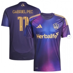 Mens LA Galaxy Gabriel Pec adidas Navy 2025 RIZON Replica Player Jersey