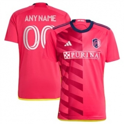 Men St. Louis City SC Custom 2023 24 Home Replica Red