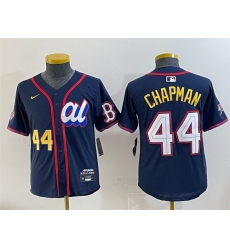 Youth American League 44 Aroldis Chapman Navy 2025 All Star Edition Limited Stitched Baseball Jersey Youth American League 44 Aroldis Chapman Navy 2025 All Star Edition Limited Stitched Baseball Jersey