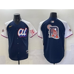 Men American League Detroit Tigers Team Big Logo Navy Alternate 2025 All Star Edition Limited Stitched Baseball Jersey Men American League Detroit Tigers Team Big Logo Navy Alternate 2025 All Star Edition Limited Stitched Baseball Jersey