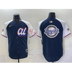 Men American League Kansas City Royals Team Big Logo Navy Alternate 2025 All Star Edition Limited Stitched Baseball Jersey Men American League Kansas City Royals Team Big Logo Navy Alternate 2025 All Star Edition Limited Stitched Baseball Jersey