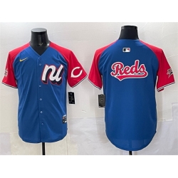 Men National League Cincinnati Reds Team Big Logo Blue Red Alternate 2025 All Star Edition Limited Stitched Baseball Jersey Men National League Cincinnati Reds Team Big Logo Blue Red Alternate 2025 All Star Edition Limited Stitched Baseball Jersey