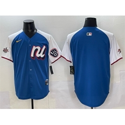 Men National League Milwaukee Brewers Blank Blue Alternate 2025 All Star Edition Limited Stitched Baseball Jersey Men National League Milwaukee Brewers Blank Blue Alternate 2025 All Star Edition Limited Stitched Baseball Jersey