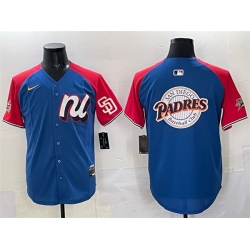 Men National League San Diego Padres Team Big Logo Blue Red Alternate 2025 All Star Edition Limited Stitched Baseball Jersey Men National League San Diego Padres Team Big Logo Blue Red Alternate 2025 All Star Edition Limited Stitched Baseball Jersey