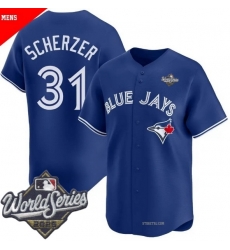 Men Toronto Blue Jays 31 Max Scherzer Royal Cool Base Stitched Baseball Jersey Men Toronto Blue Jays 31 Max Scherzer Royal Cool Base Stitched Baseball Jersey