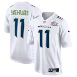 Jaxon Smith-Njigba Seattle Seahawks Nike Super Bowl LX Patch Tundra Fashion Game Jersey White