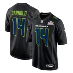Sam Darnold Seattle Seahawks Nike Super Bowl LX Patch Carbon Fashion Game Jersey Black