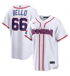 Men Dominican Republic Baseball 66 Brayan Bello White 2026 World Baseball Classic Home Stadium Stitched Jersey Men Dominican Republic Baseball 66 Brayan Bello White 2026 World Baseball Classic Home Stadium Stitched Jersey