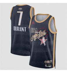 Men 2026 All Star  7 Kevin Durant Navy Stitched Basketball Jersey