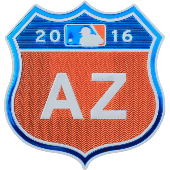 Women 2016 MLB Spring Training Arizona Cactus League Jersey Patch Biaog